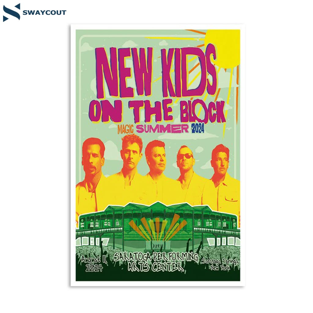 New Kids On The Blocks Broadview Stage Spac Saratoga Springs Ny Aug 11 2024 Poster