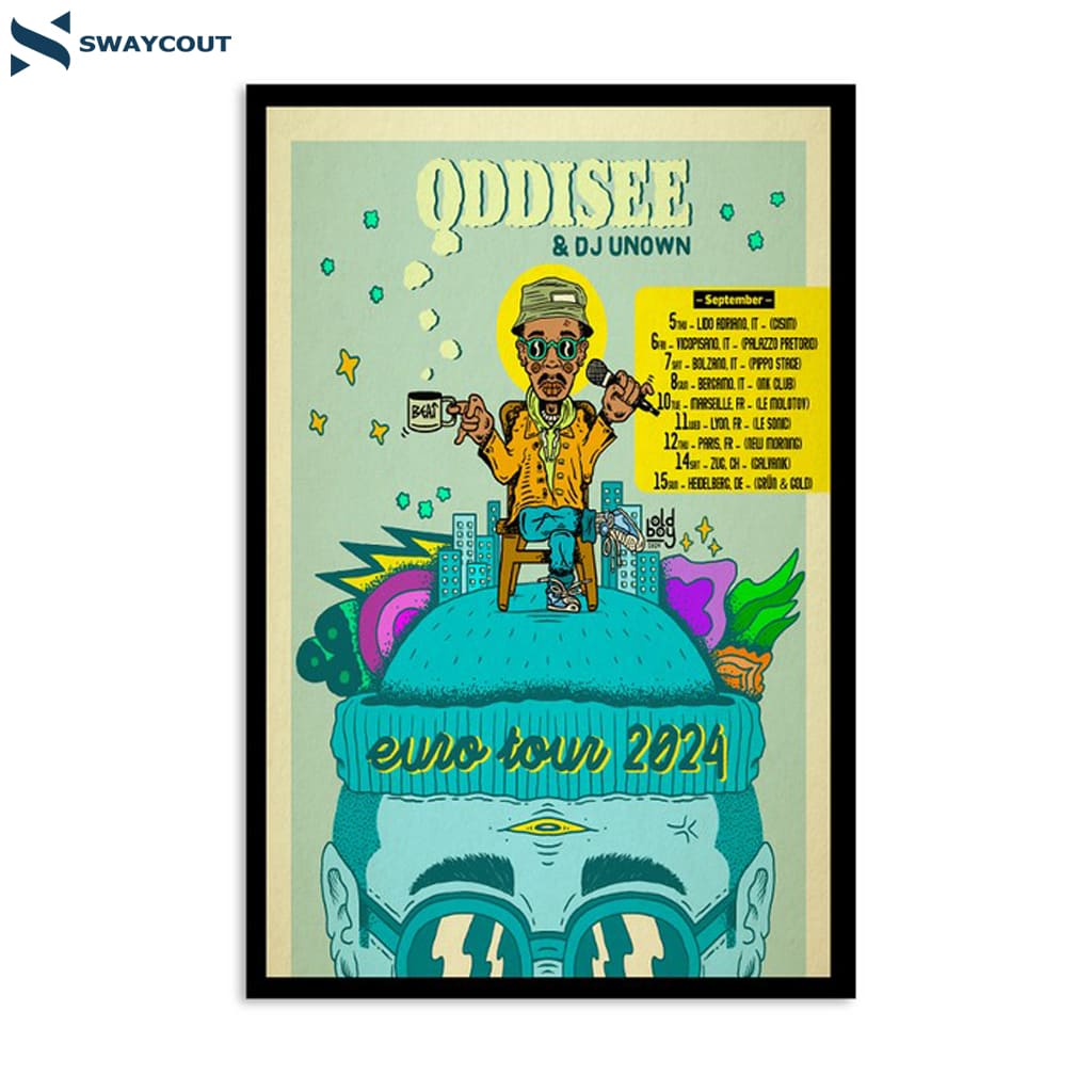 Oddisee Europe Tour 2024 Poster