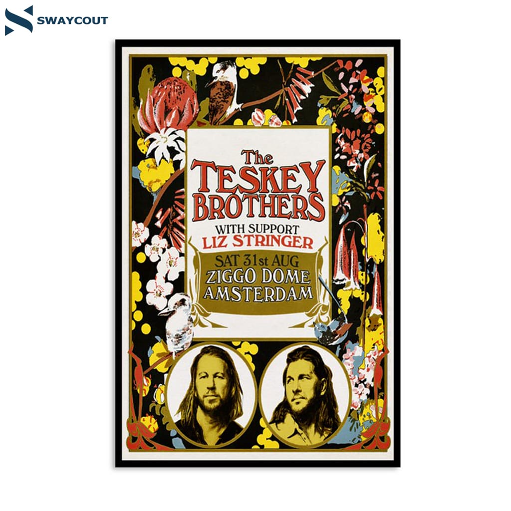 The Teskey Brothers Ziggo Dome Amsterdam Nl Aug 31 2024 Poster