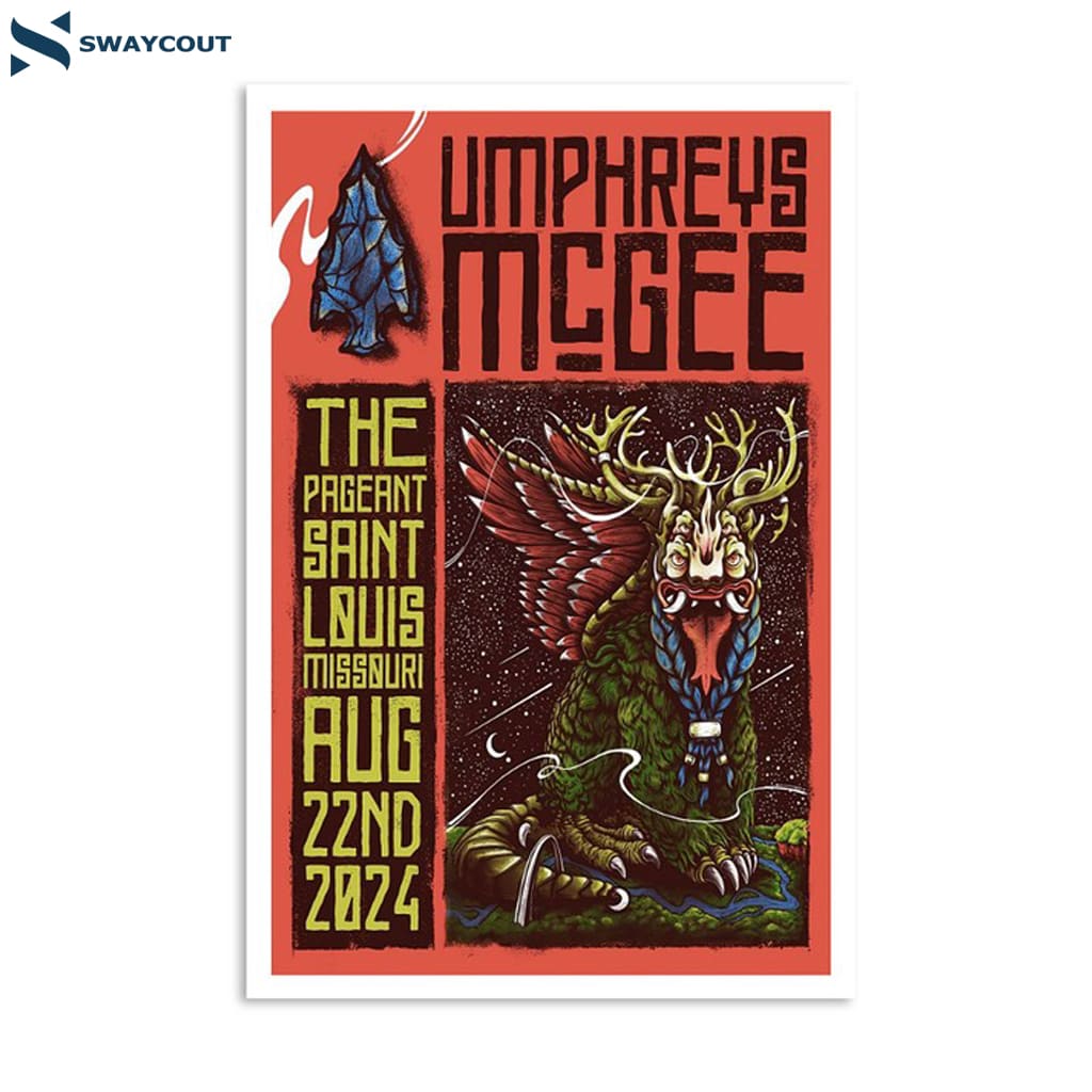 Umphrey’s Mcgee The Pageant St Louis Mo August 22 2024 Poster