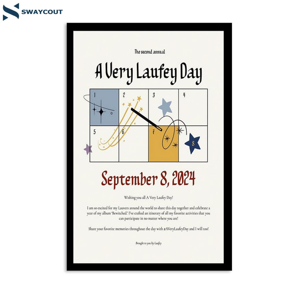 A Very Laufey Day September 8 Book Tour 2024 Poster