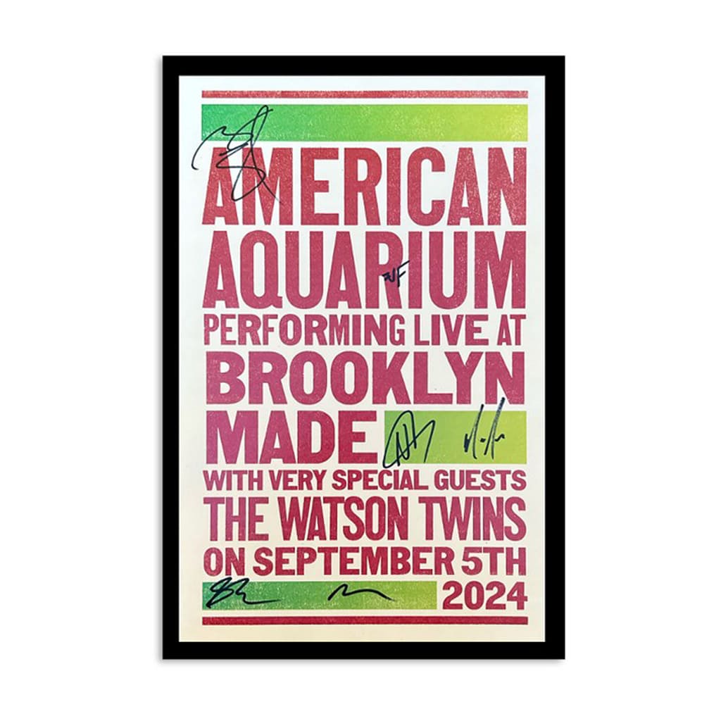 American Aquarium Brooklyn Ny September 5 2024 Poster