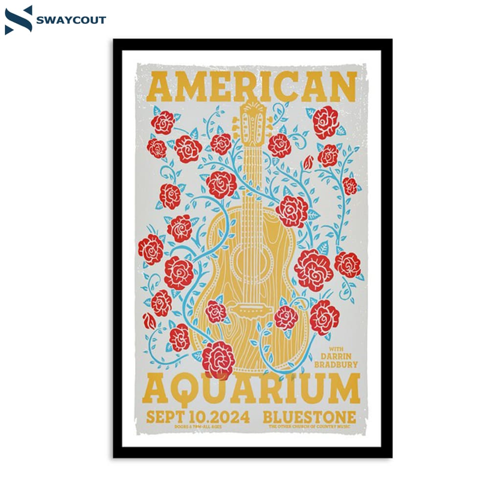 American Aquarium The Bluestone Columbus Oh Sept 10 2024 Poster