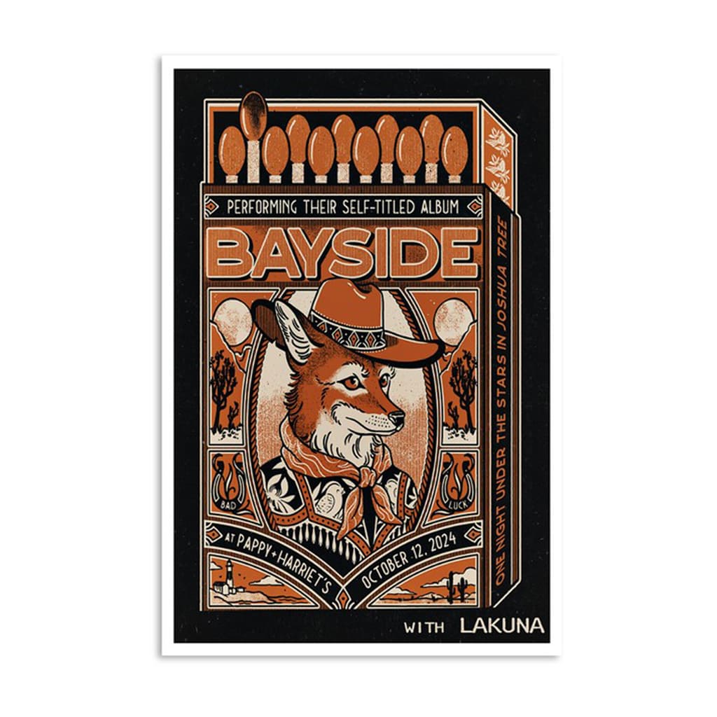 Bayside Pappy & Harriet's Pioneertown Ca Oct 12 2024 Poster