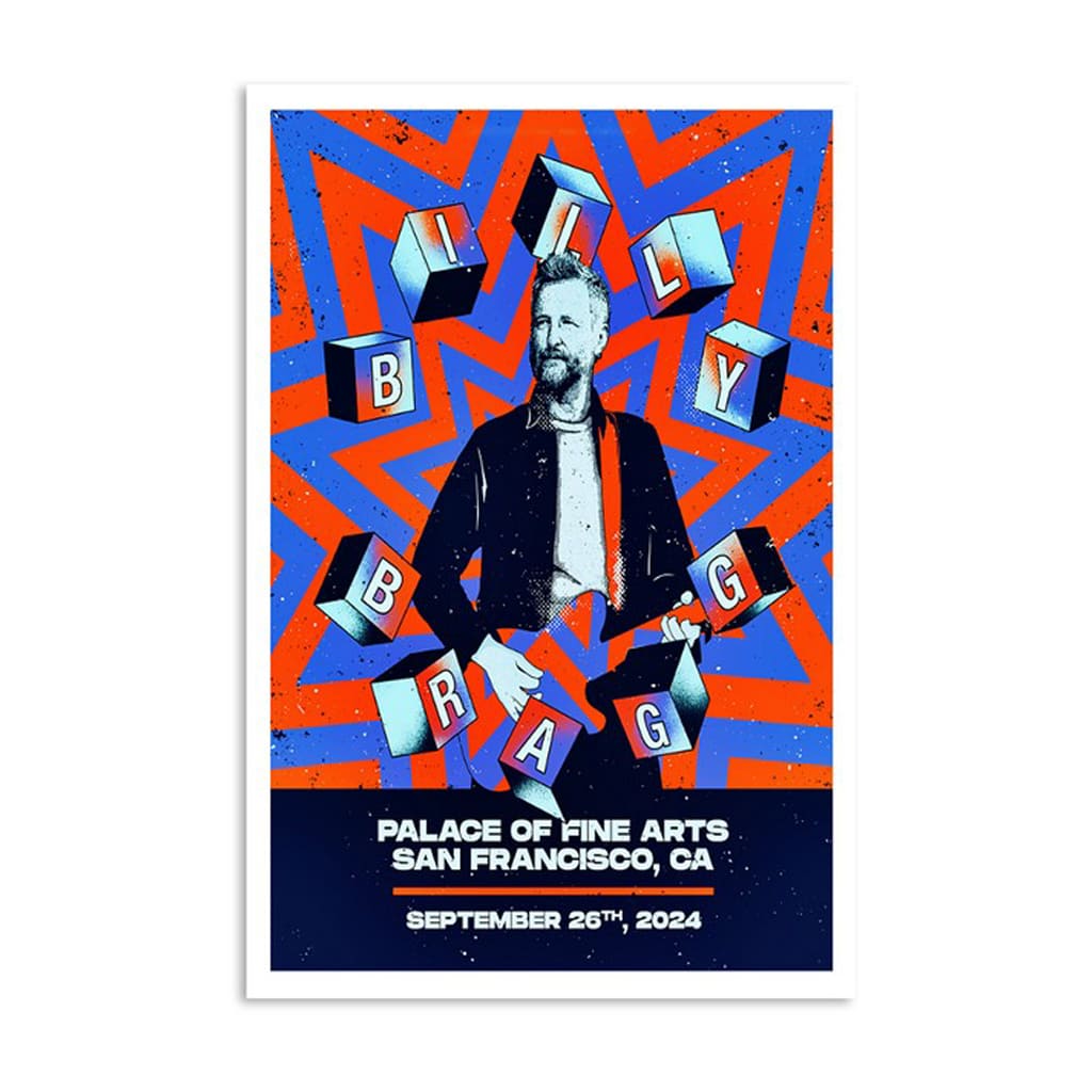 Billy Bragg Palace Of Fine Arts San Francisco Ca September 26 2024 Poster