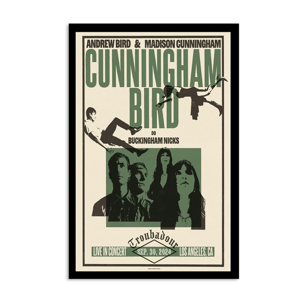 Cunningham Bird Troubadour West Hollywood Ca Sept 30 2024 Poster