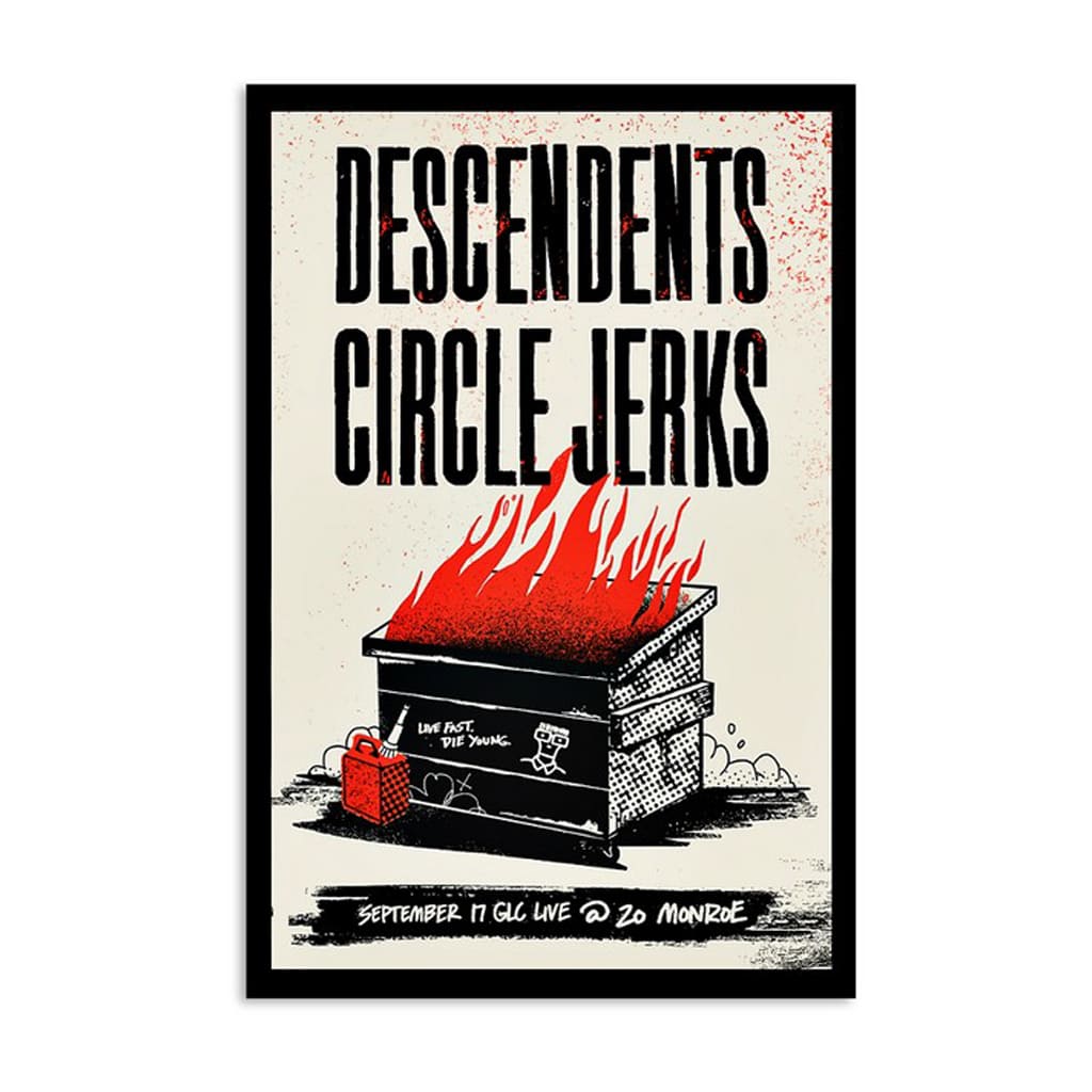 Descendents And Circle Jerks Glc 20 Monroe Sept 17 2024 Poster