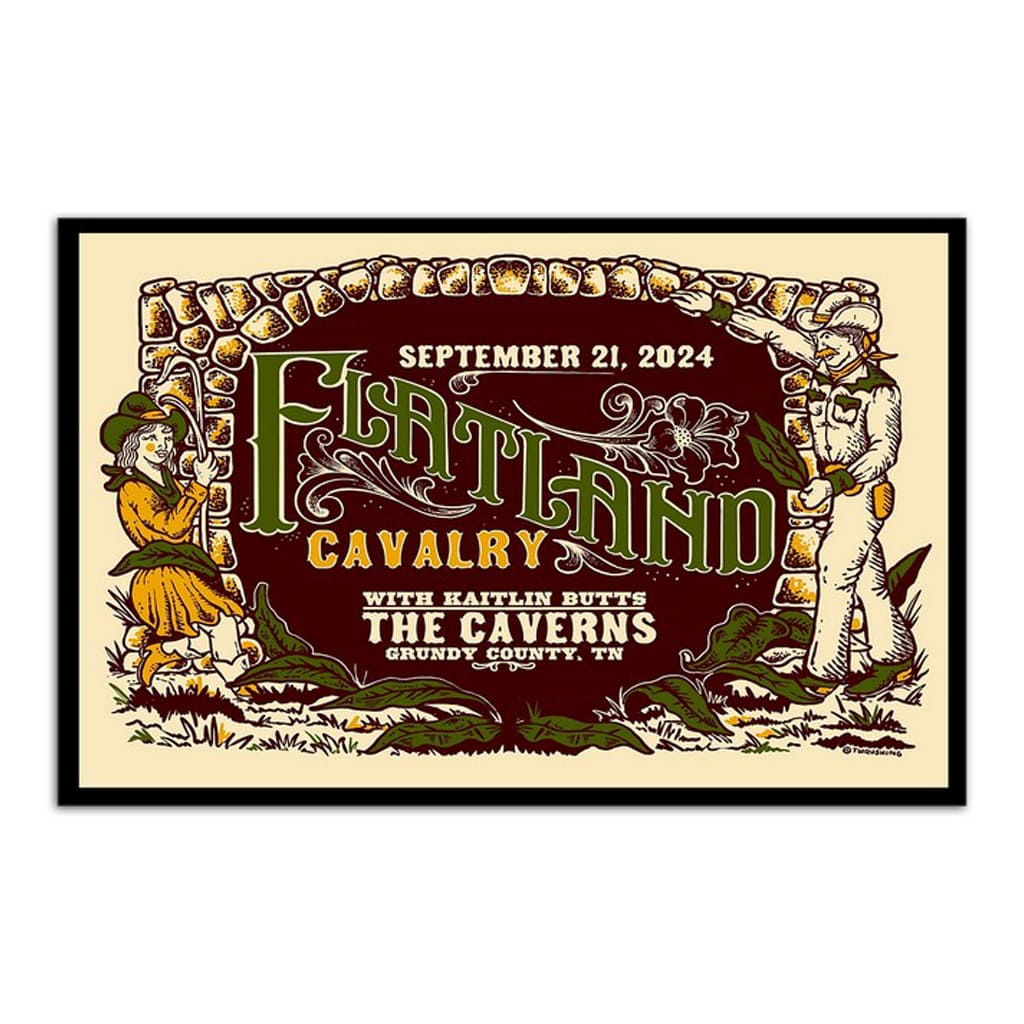 Flatland Cavalry The Caverns Grundy County Tn Concert September 21 2024 Poster