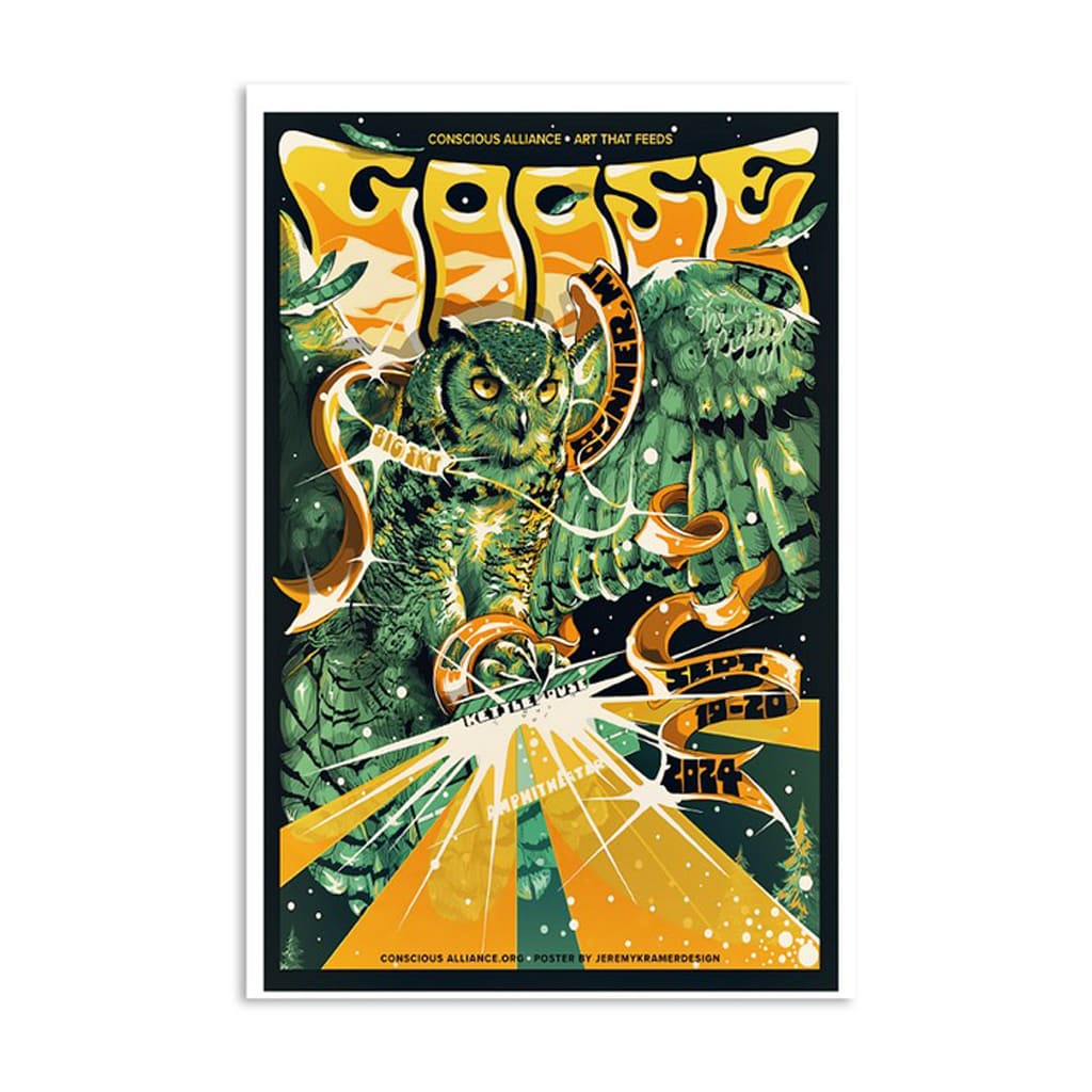 Goose Kettlehouse Amphitheater Bonner Mt Sept 19-20 2024 Poster