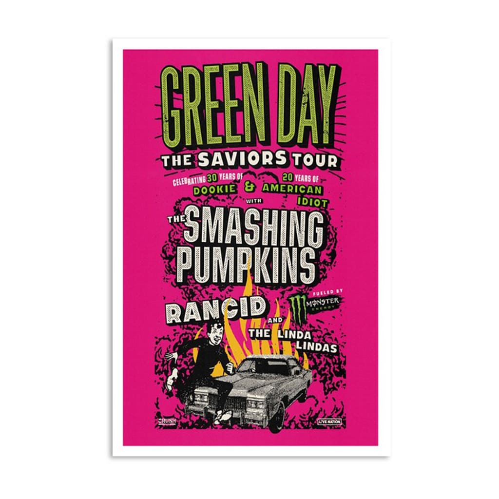 Green Day The Saviors Tour Poster