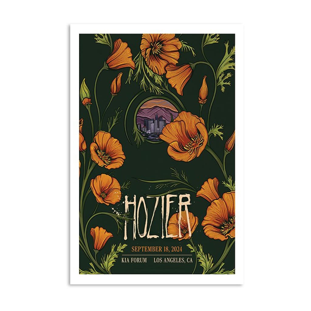 Hozier Los Angeles Ca September 18 2024 Poster