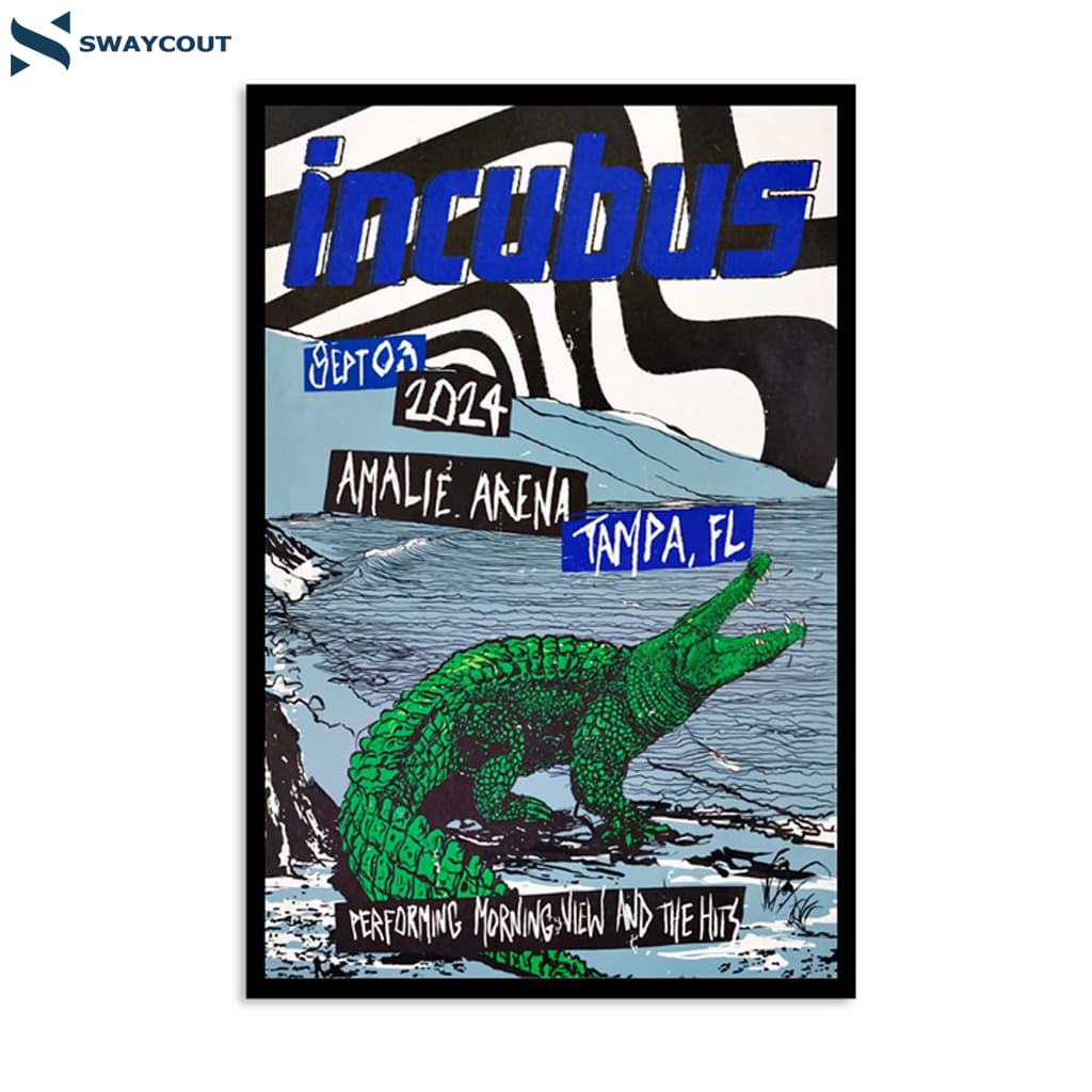 Incubus Amalie Arena Tampa Fl Sep 3 2024 Poster