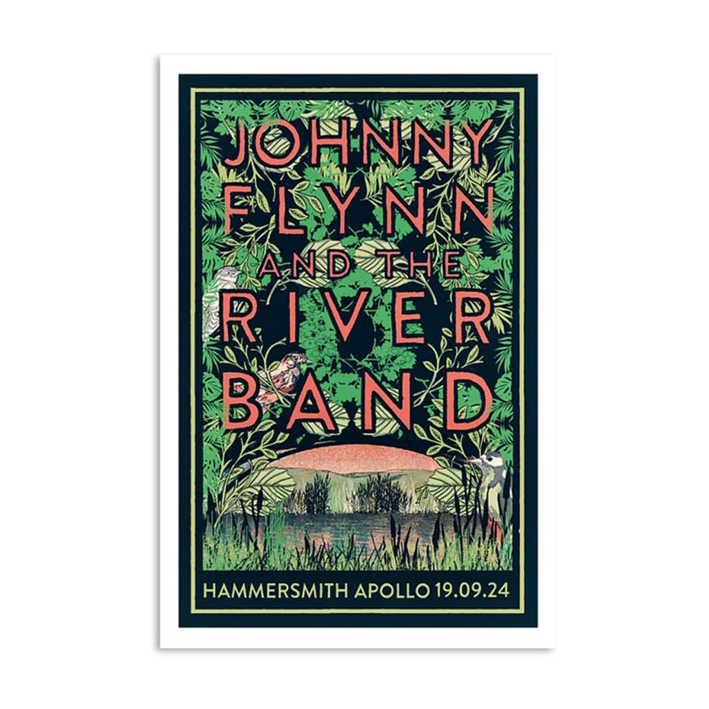 Johnny Flynn And The River Band Hammersmith Apollo Sept 19 2024 Poster