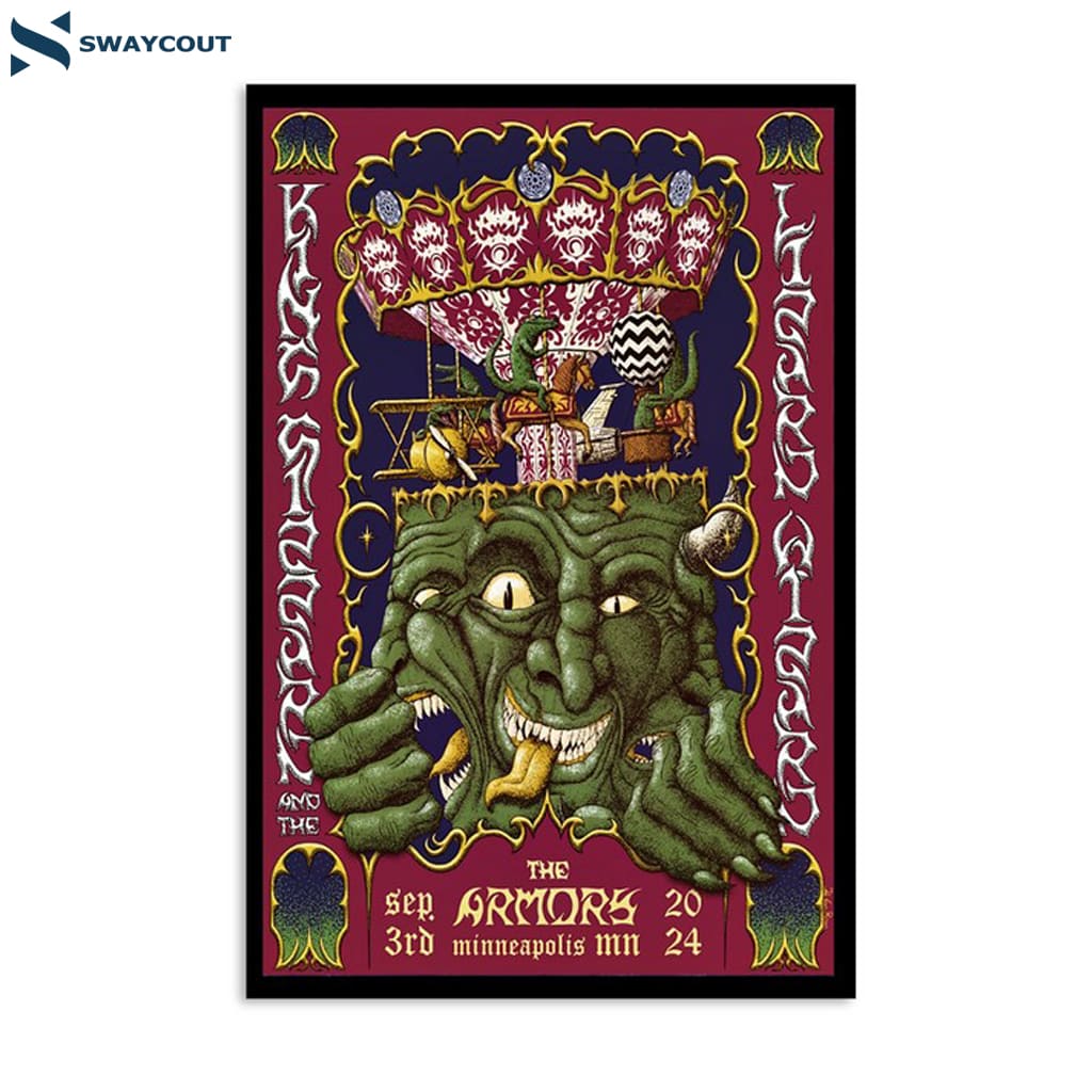 King Gizzard & The Lizard Wizard The Armory Minneapolis Mn Sep 3rd 2024 Poster