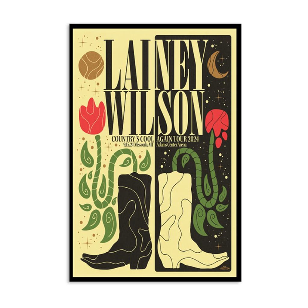 Lainey Wilson Adams Center Arena Missoula Mt September 15 2024 Poster