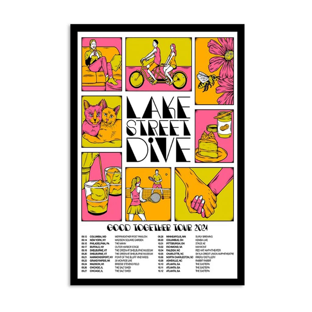 Lake Street Dive Good Together 2024 Tour Poster