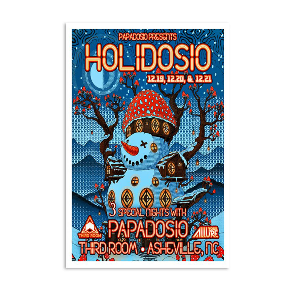 Papadosio Third Room Asheville Nc December 19-21 2024 Tour Poster