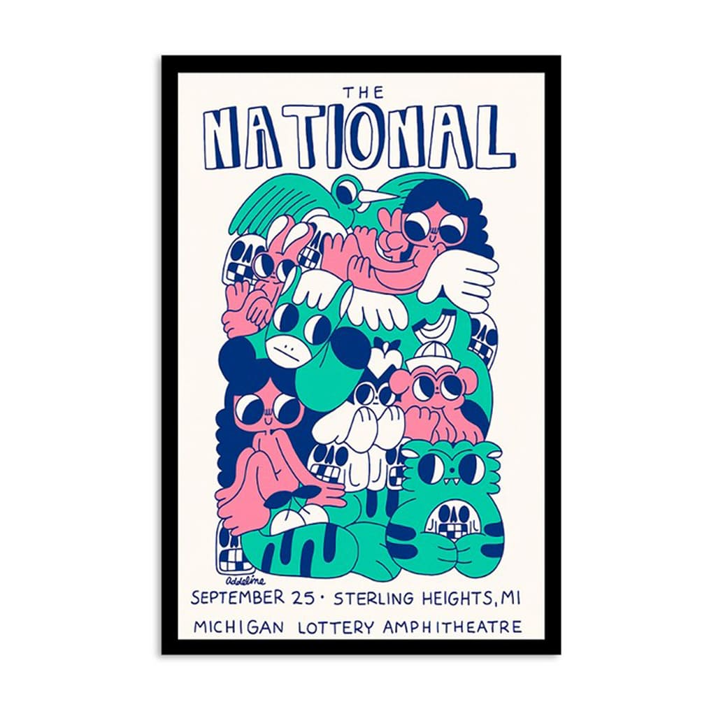 The National Michigan Lottery Amphitheatre Mi Tour Sept 25 2024 Poster