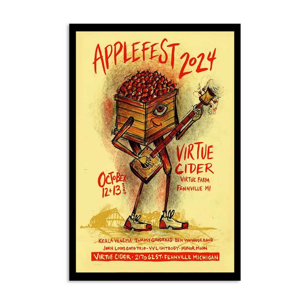 Applefest Virtue Cider Fennville Mi Oct 12-13 2024 Poster