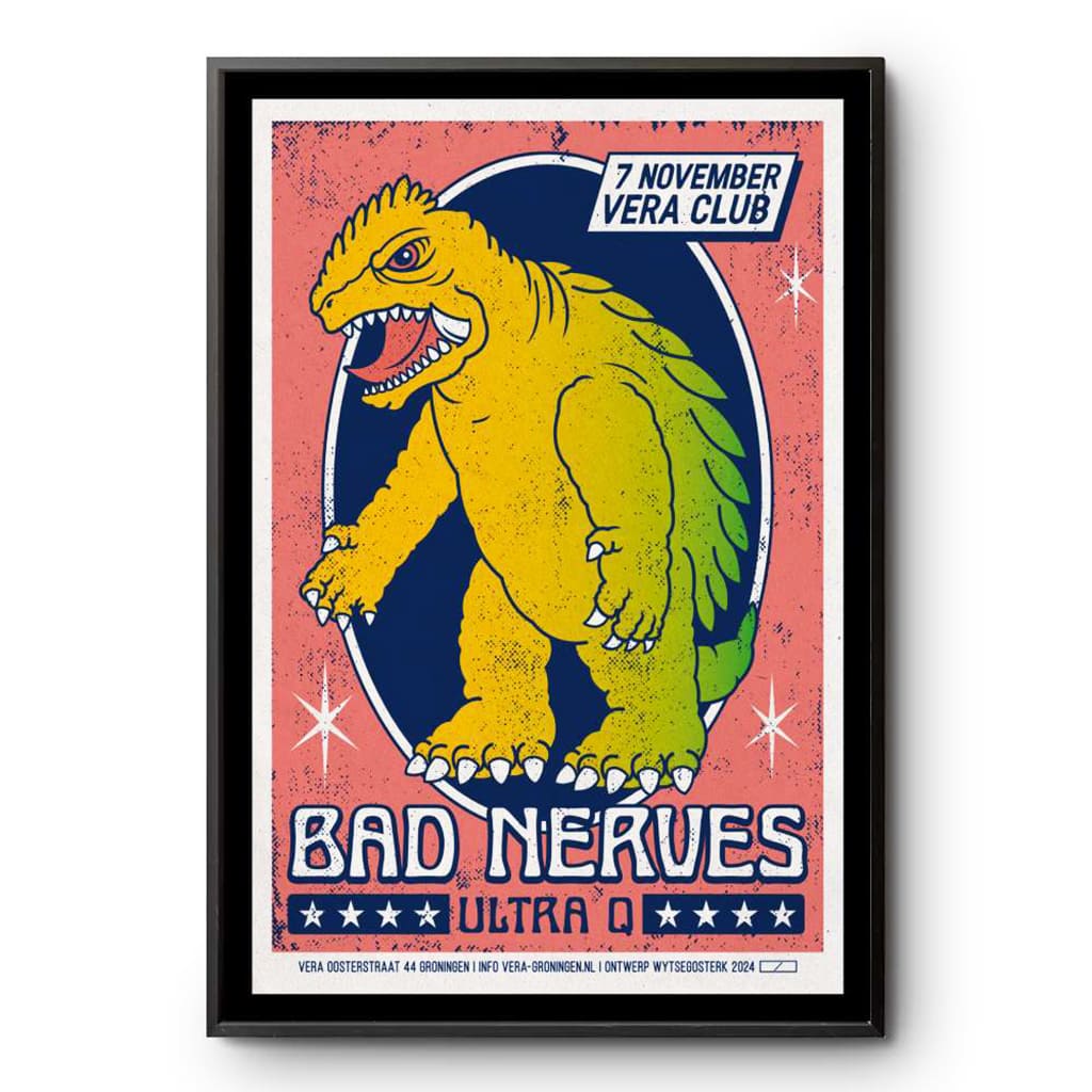 Bad Nerves Vera In Groningen Netherlands November 7 2024 Poster