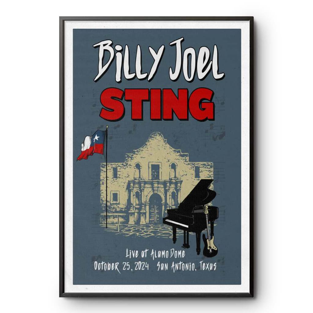 Billy Joel Live At Alamodome Oct 25 2024 Poster