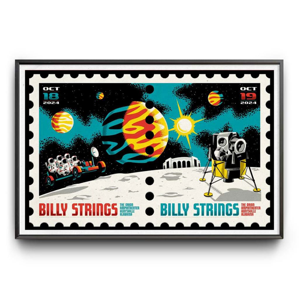 Billy Strings The Orion Amphitheater Huntsville Al Oct 18-19 2024 Poster