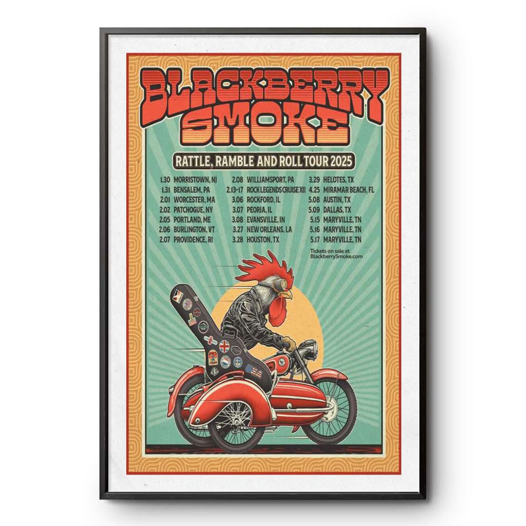 Blackberry Smoke Rattle Ramble & Roll Tour 2025 Poster