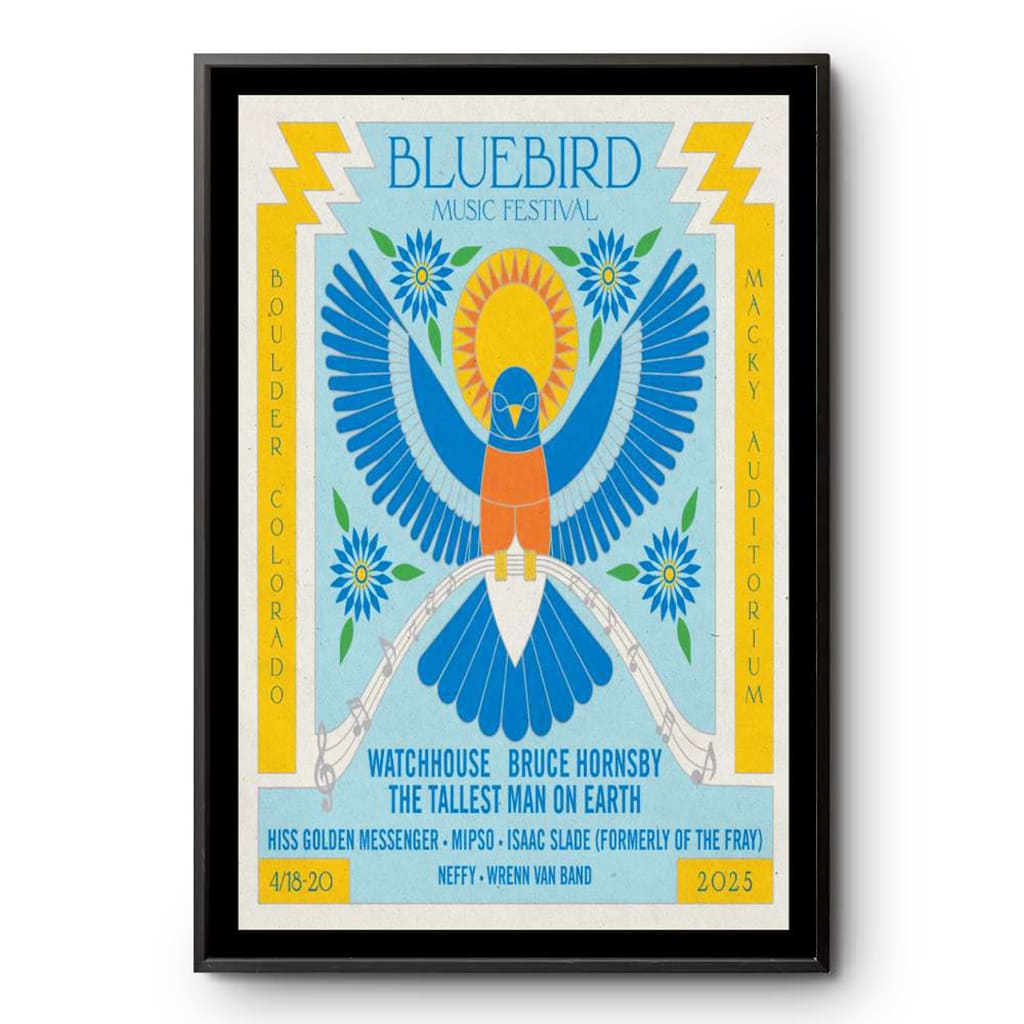 Bluebird Music Festival Boulder Colorado April 28 2025 Poster