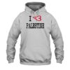 Boume Sama Wearing I Heart Palestine Shirt 2