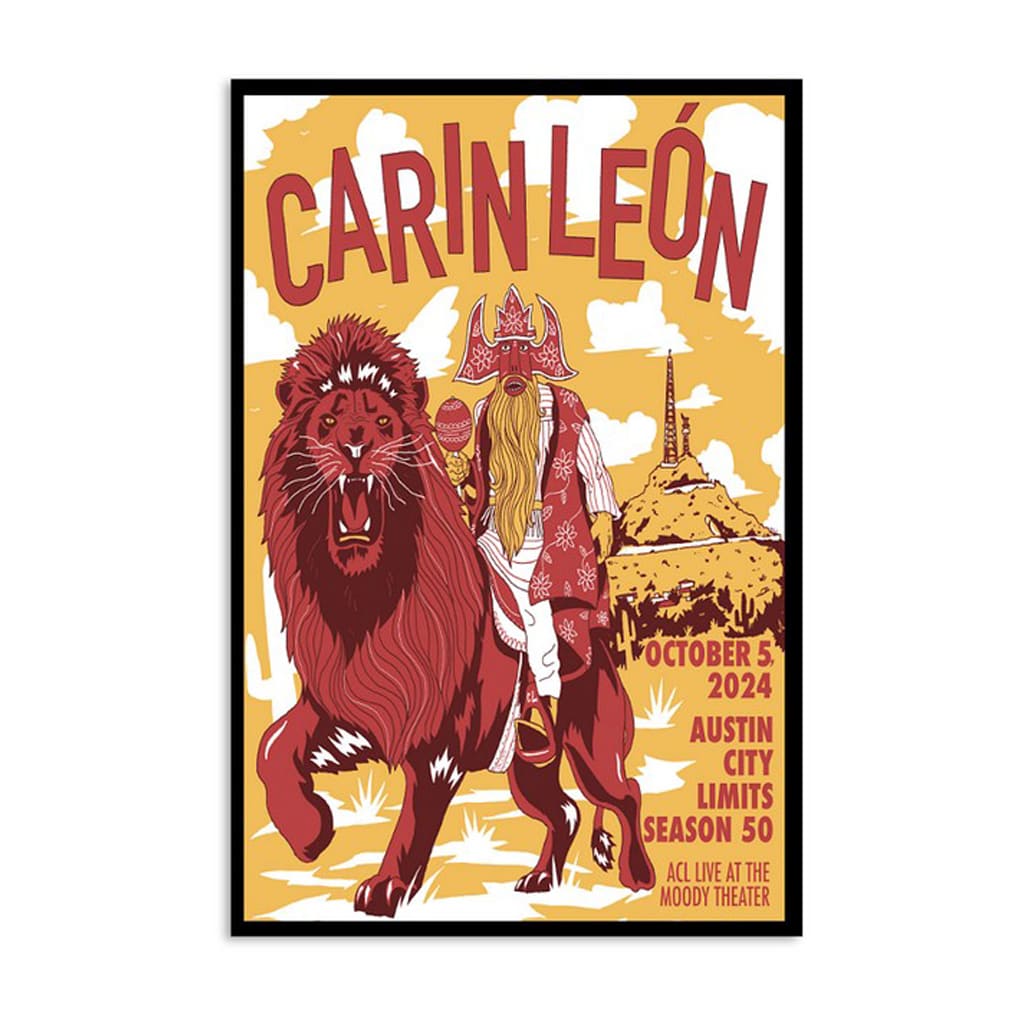 Carin Leon Austin Tx Oct 5 2024 Poster