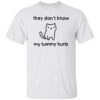 Cat Lover They Don’t Know My Tummy Hurts Shirt