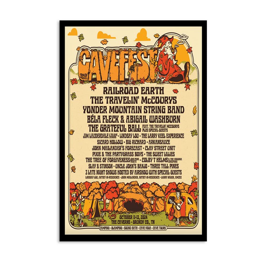 Cavefest The Caverns Grundy County Tn Oct 11-13 2024 Poster