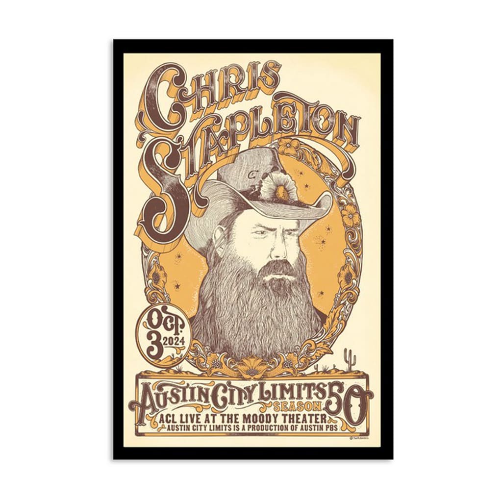 Chris Stapleton Austin City Limits Music Festival Austin Tx Oct 03 2024 Poster