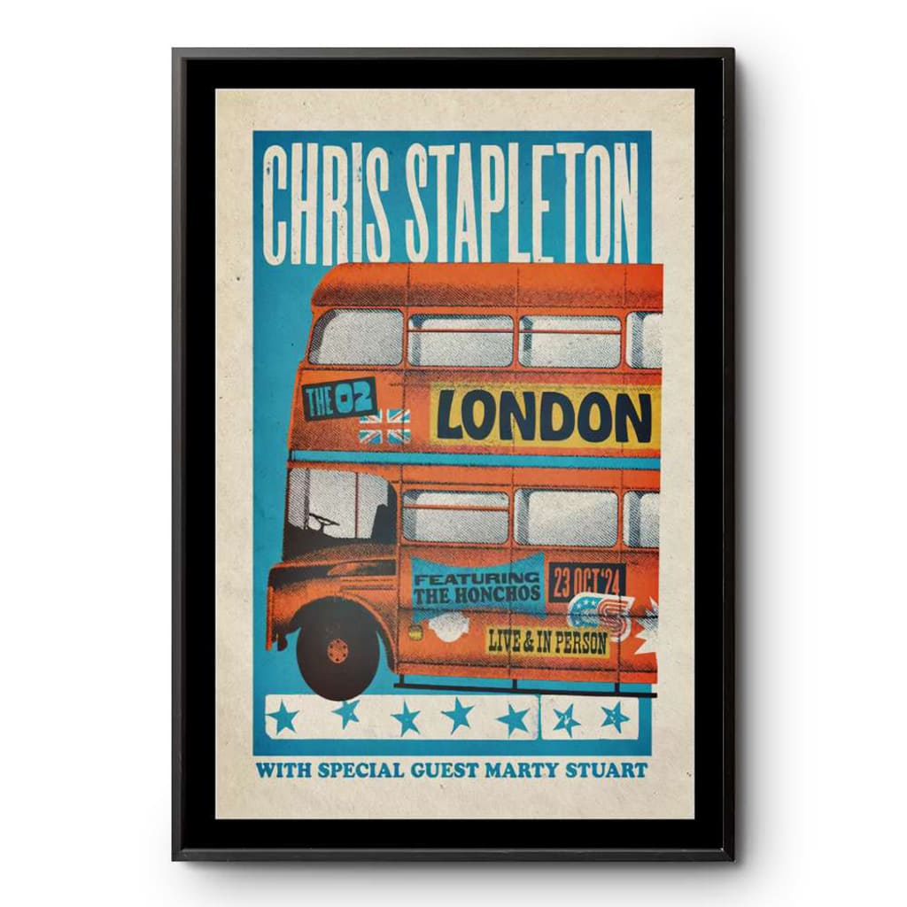 Chris Stapleton The O2 October 23 2024 Poster