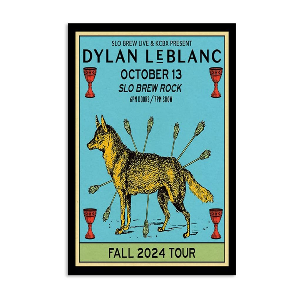 Dylan Leblanc Slo Brew Rock San Luis Obispo Ca Oct 13 2024 Poster