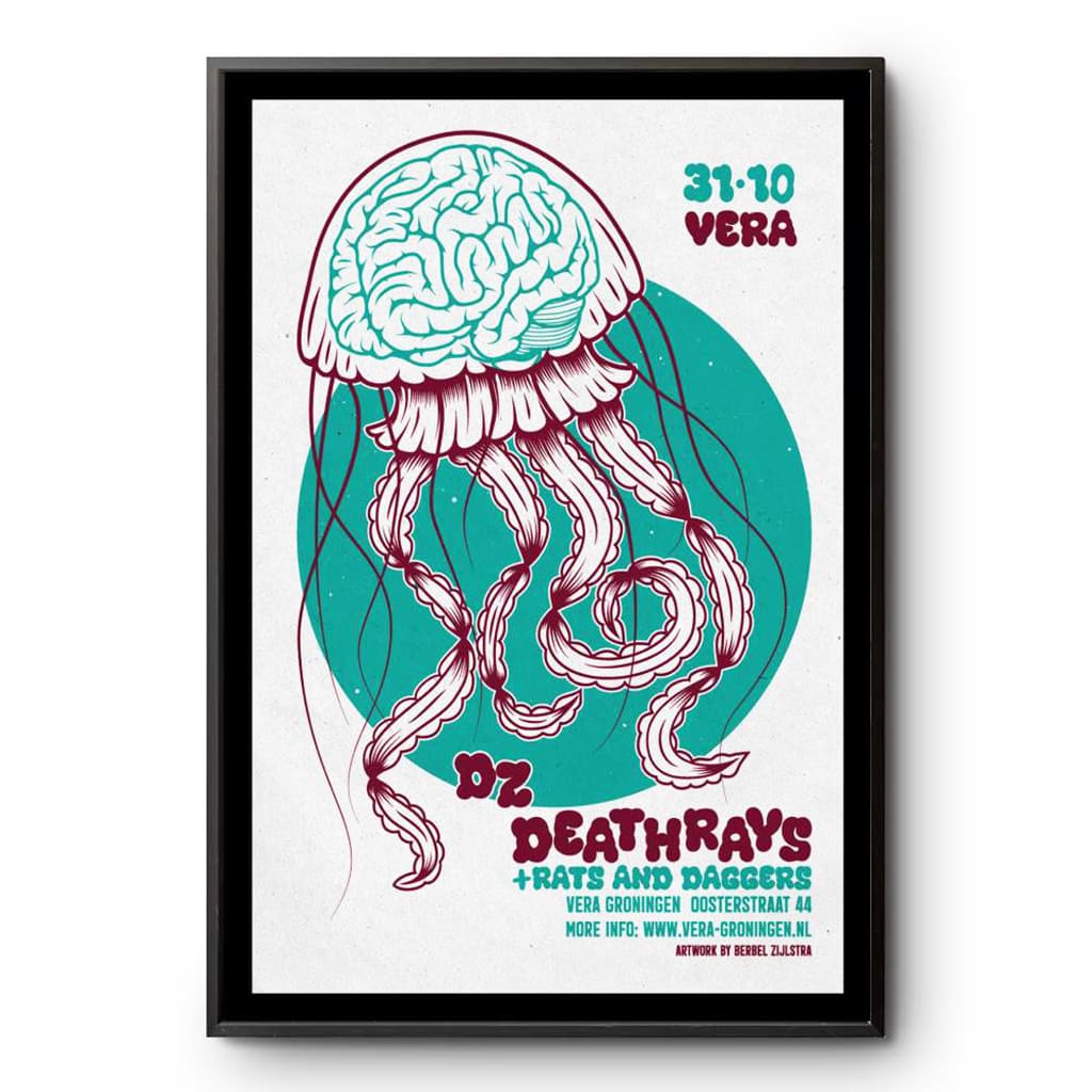 Dz Deathrays Groningen Netherlands Vera October 31 2024 Poster