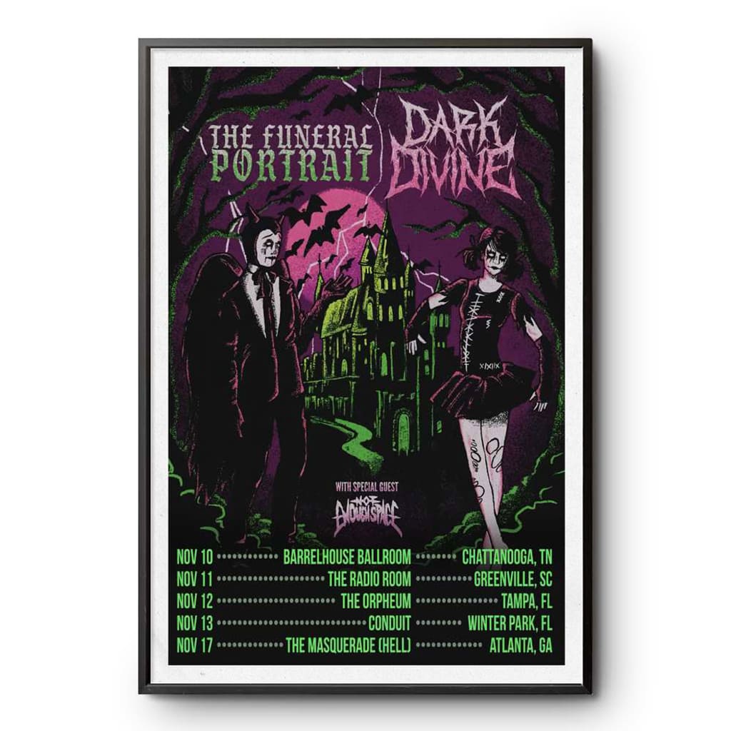 Dark Divine Co-headlining Tour 2024 Poster