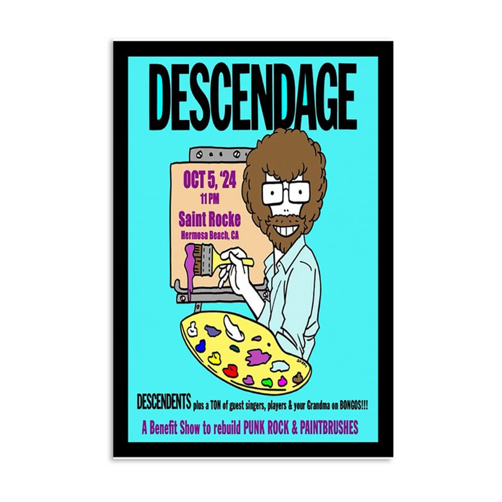 Descendents Saint Rocke Hermosa Beach Event Oct 5 2024 Poster