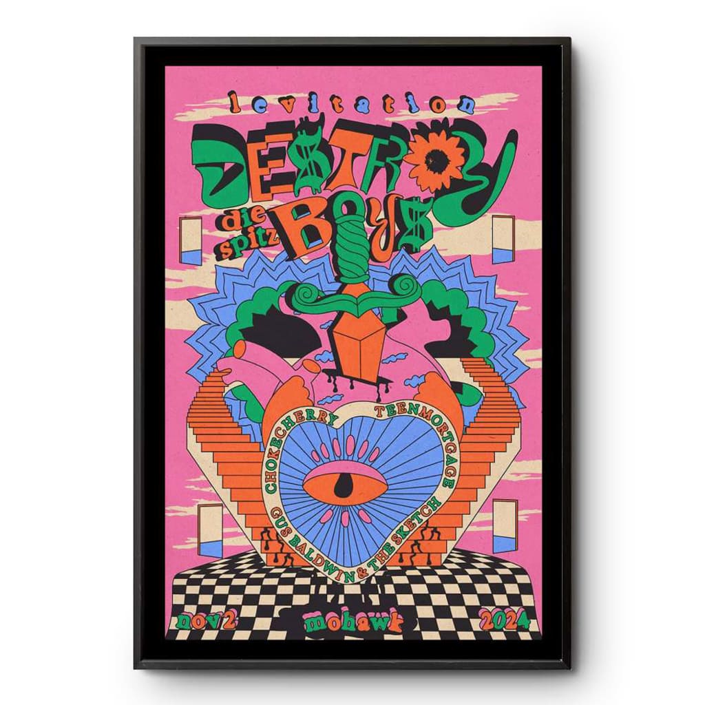 Destroy Boys & Die Spitz Levitation Austin Tx Nov 2 2024 Poster