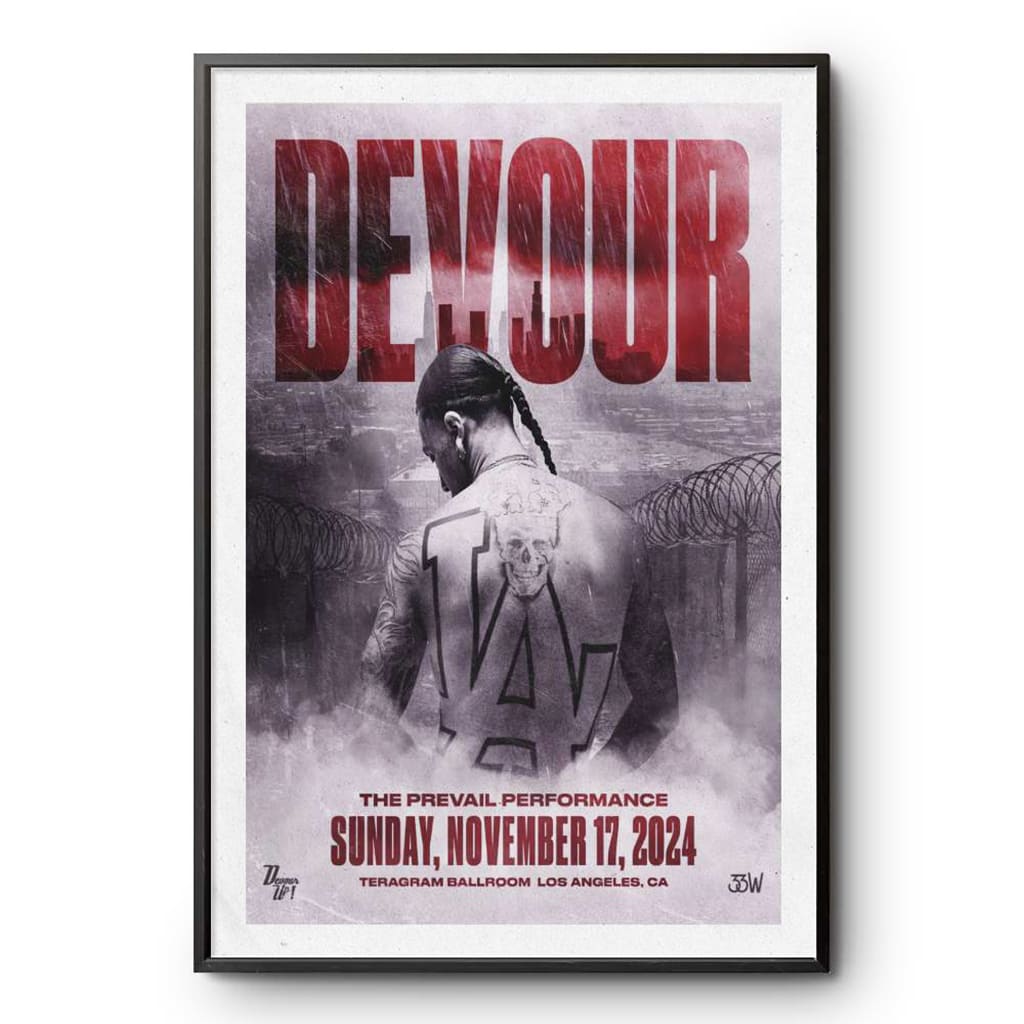 Devour Teragram Ballroom Los Angeles Ca November 17 2024 Poster