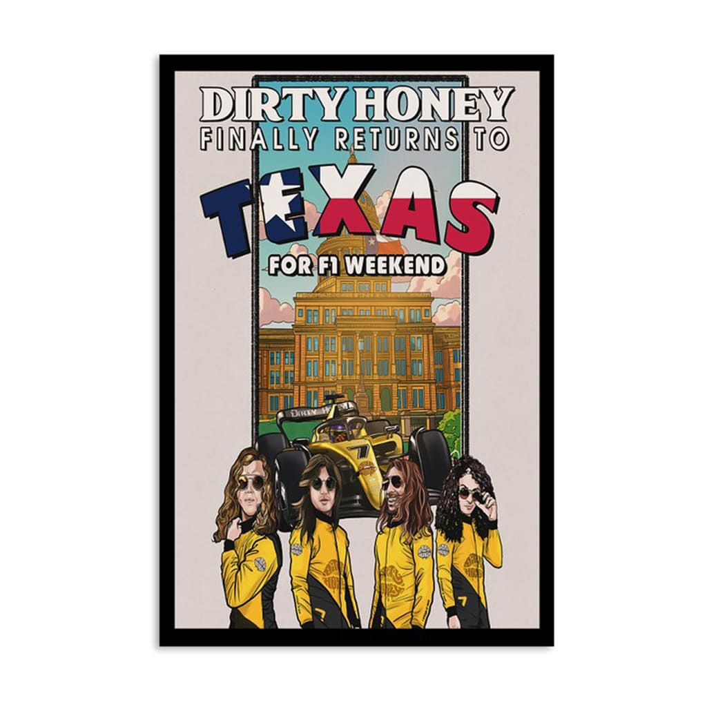 Dirty Honey The Scoot Inn Austin Tx Tour Oct 20 2024 Poster