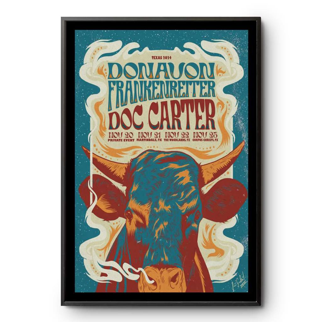 Donavon Frankenreiter & Doc Carter Tour Texas November 20-23 2024 Poster