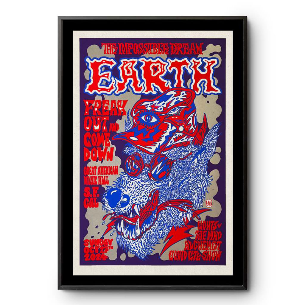 Earth Great American Music Hall San Francisco Ca Oct 27 2024 Poster