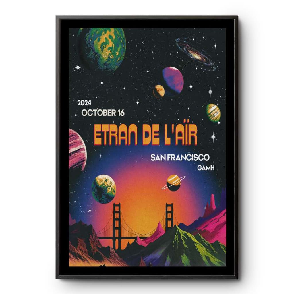 Etran De L'air Great American Music Hall San Francisco October 16 2024 Poster