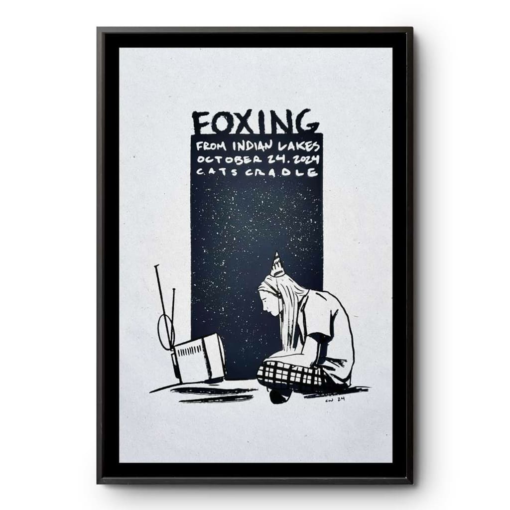 Foxing At Cat's Cradle Carrboro Nc Tour Oct 24 2024 Poster