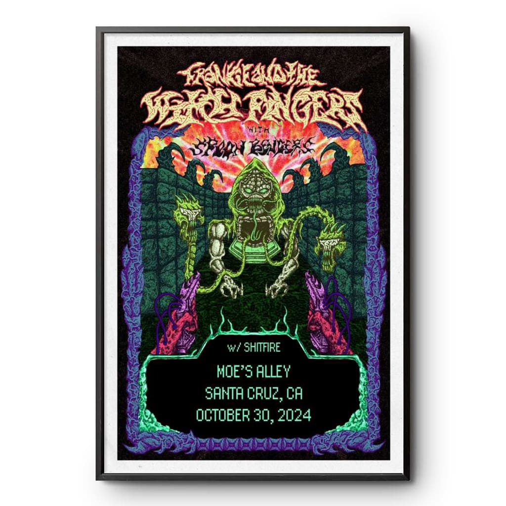 Frankie And The Witch Fingers Shitfire Moe's Alley Santa Cruz Ca Oct 30 2024 Poster