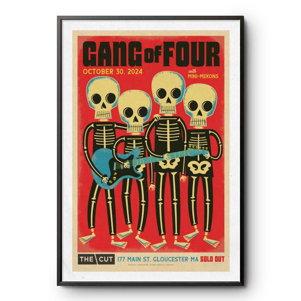 Gang Of Four The Cut Gloucester Ma Concert Oct 30 2024 Poster