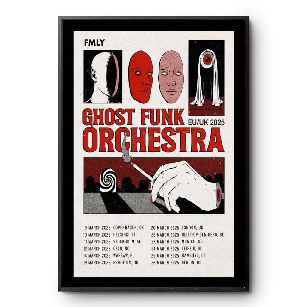 Ghost Funk Orchestra Eu-uk March Tour 2025 Poster