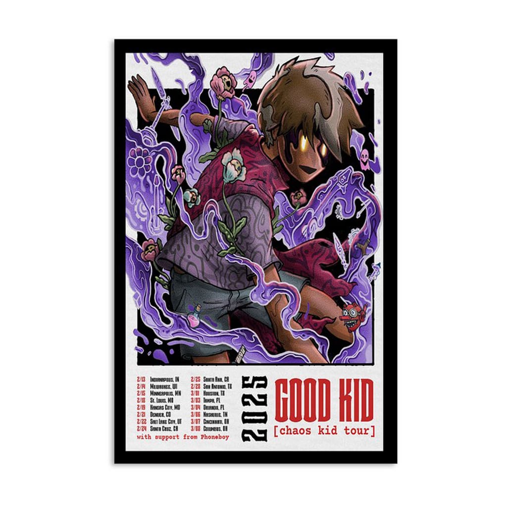 Good Kid Chaos Kid Tour 2025 Poster