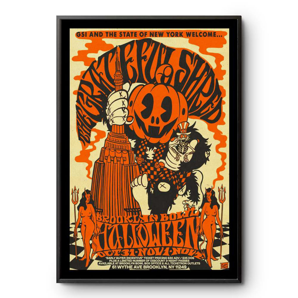 Grateful Shred Brooklyn Bowl Ny October 31-november 1 2024 Poster